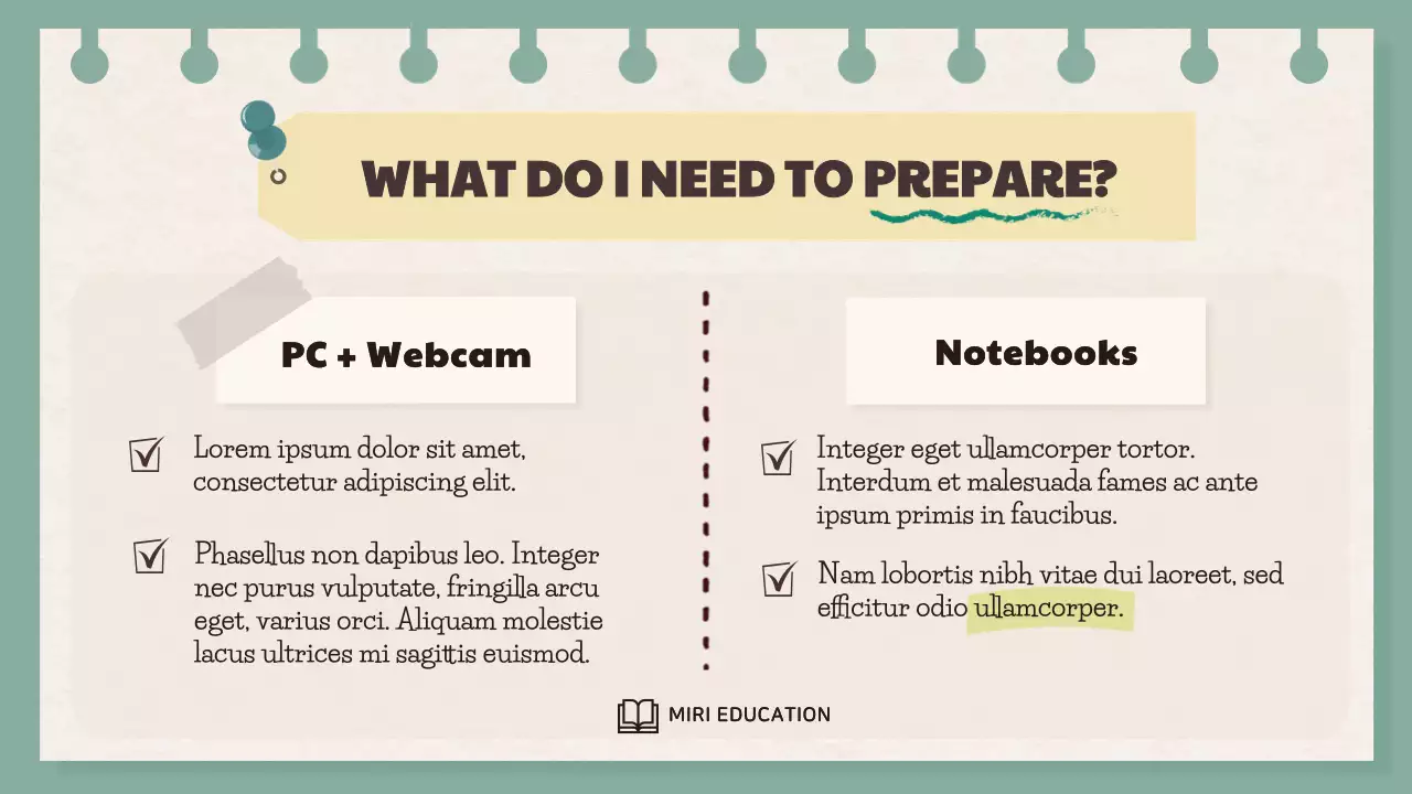 Green Simple 교육 가이드 프레젠테이션