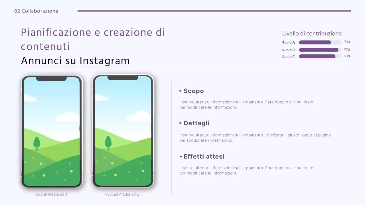 Un portafoglio di marketing pulito