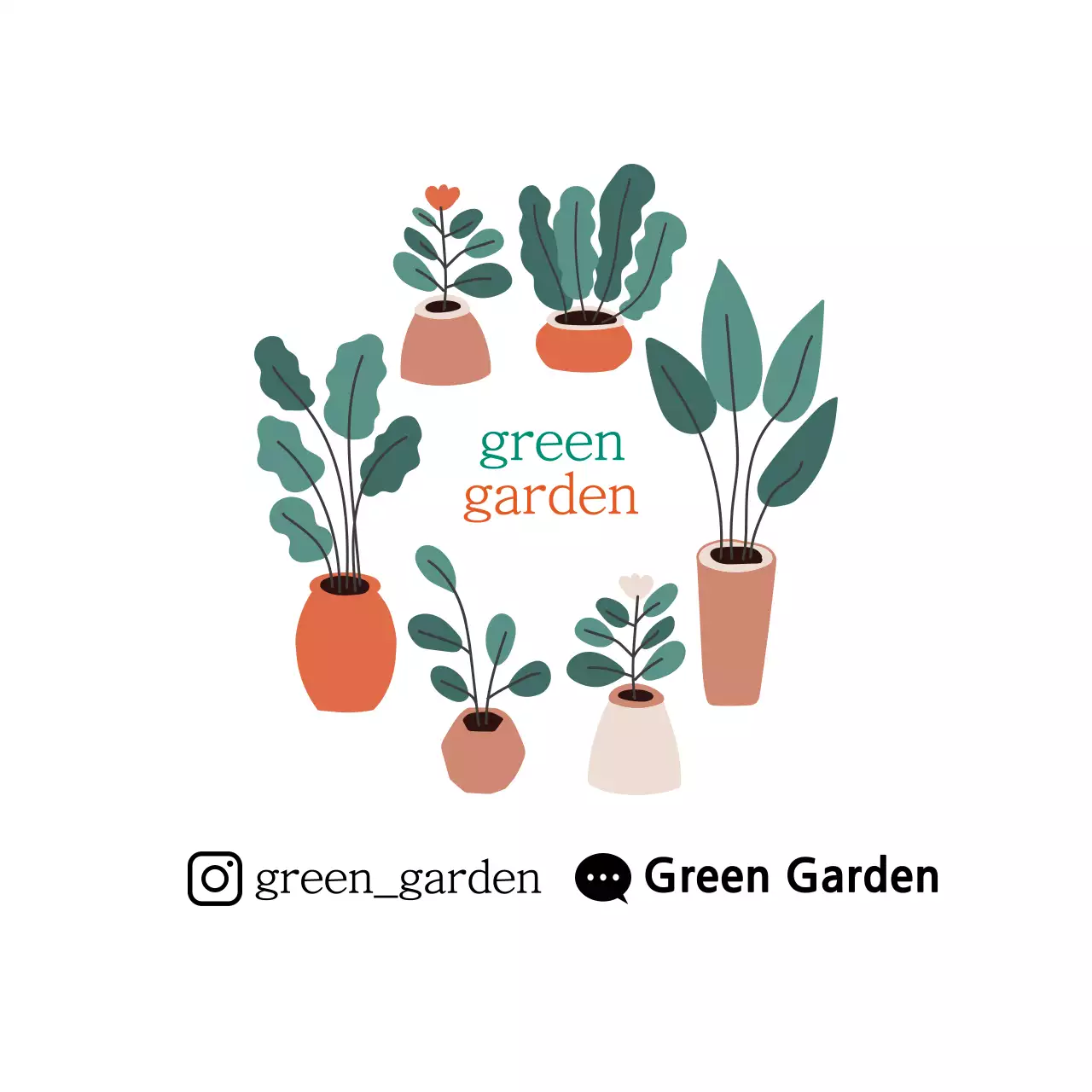 Green Minimal Garden Promotion Instagram Post