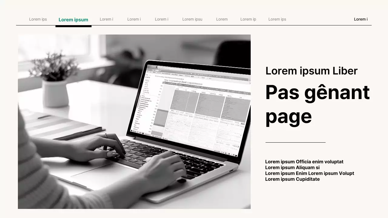 Présentation d'entreprise simple en beige