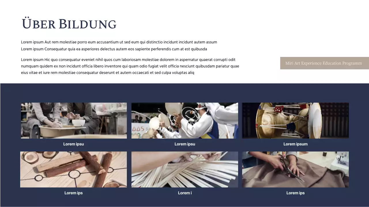 Ein Leitfaden für die Präsentation von Keramik in Indigo und Beige