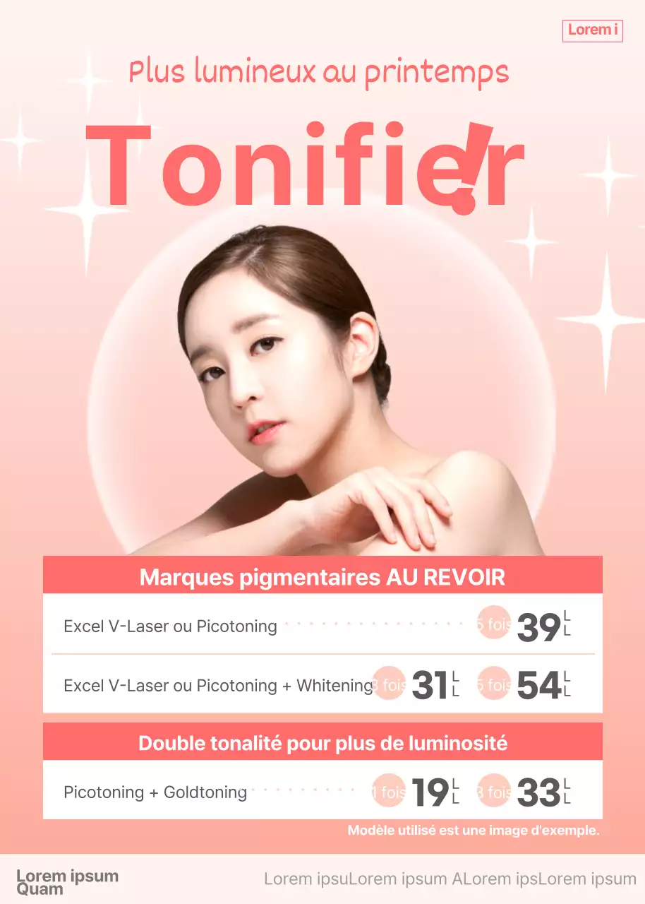 Vente de produits de beauté avec des mannequins roses et bling-bling