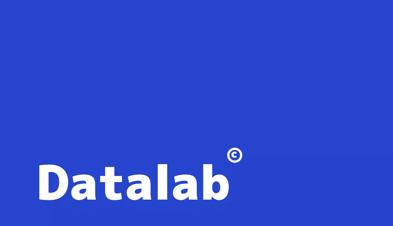 Business card with your business logo on a blue background