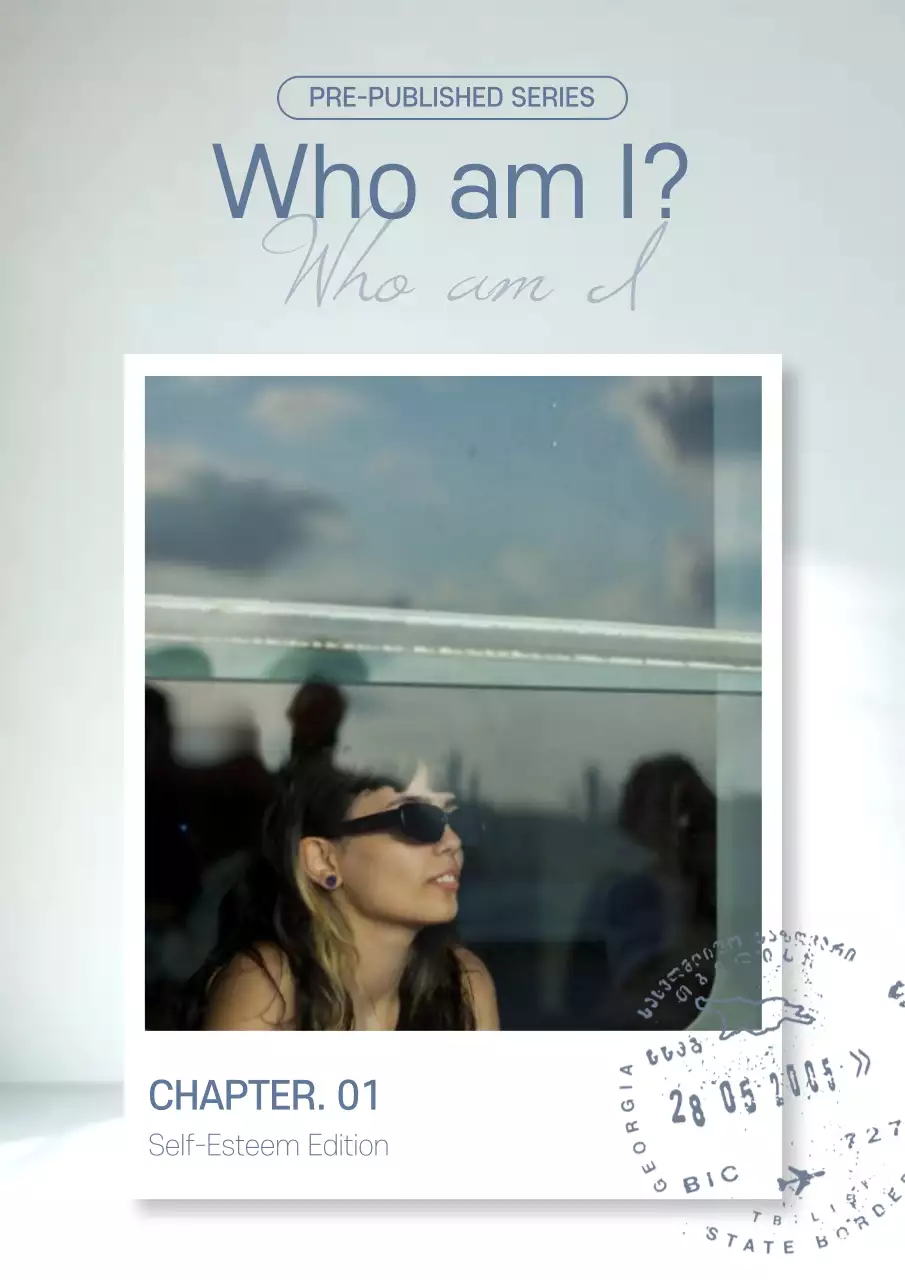 Blue Minimal Self-Esteem Guide Book Cover