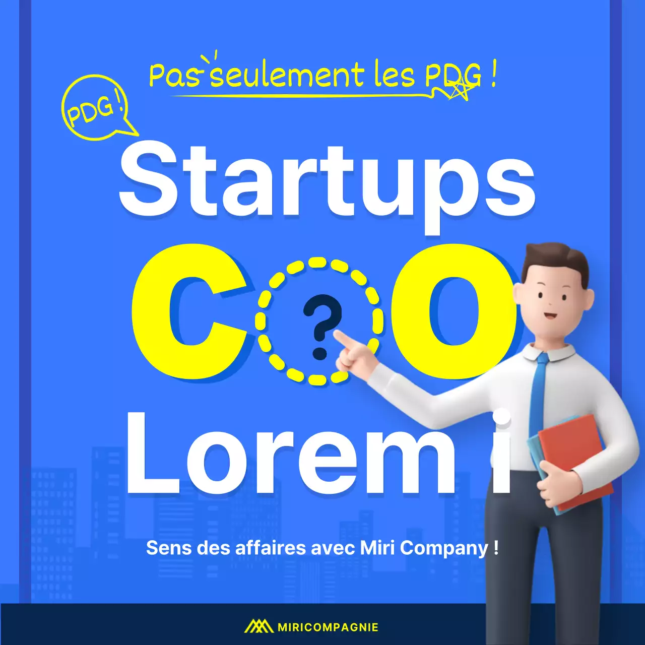 Carte de visite de startup en 3D, bleu et bleu marineNews