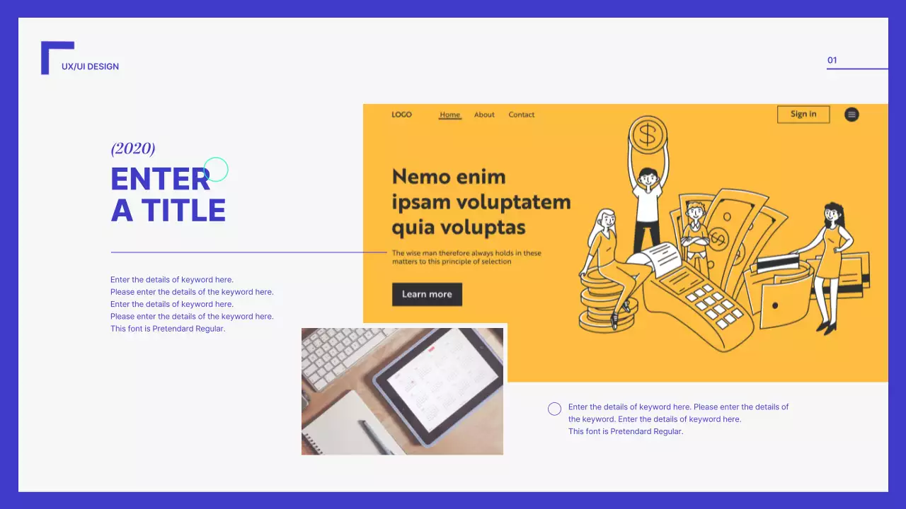 Blue Modern Portfolio Resume Presentation