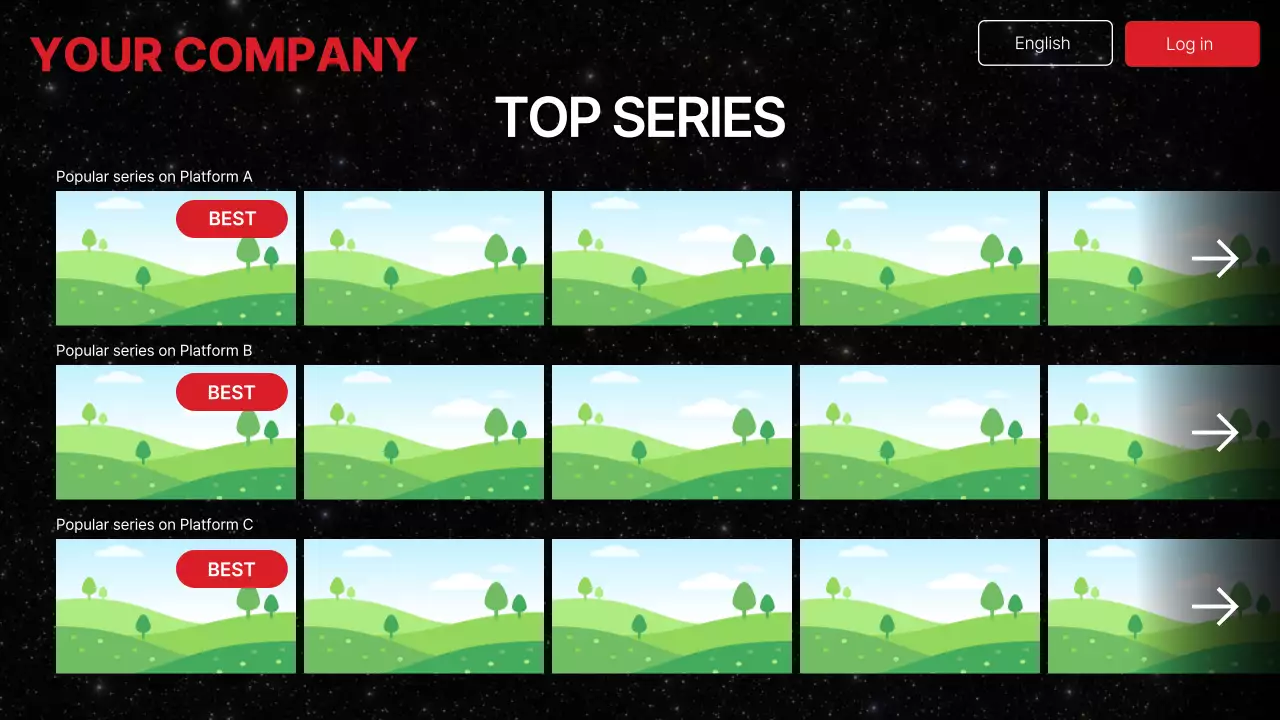 블랙 모던 미디어 프리젠테이션