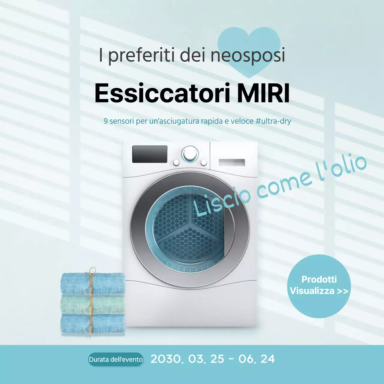 Elettrodomestici semplici in azzurro