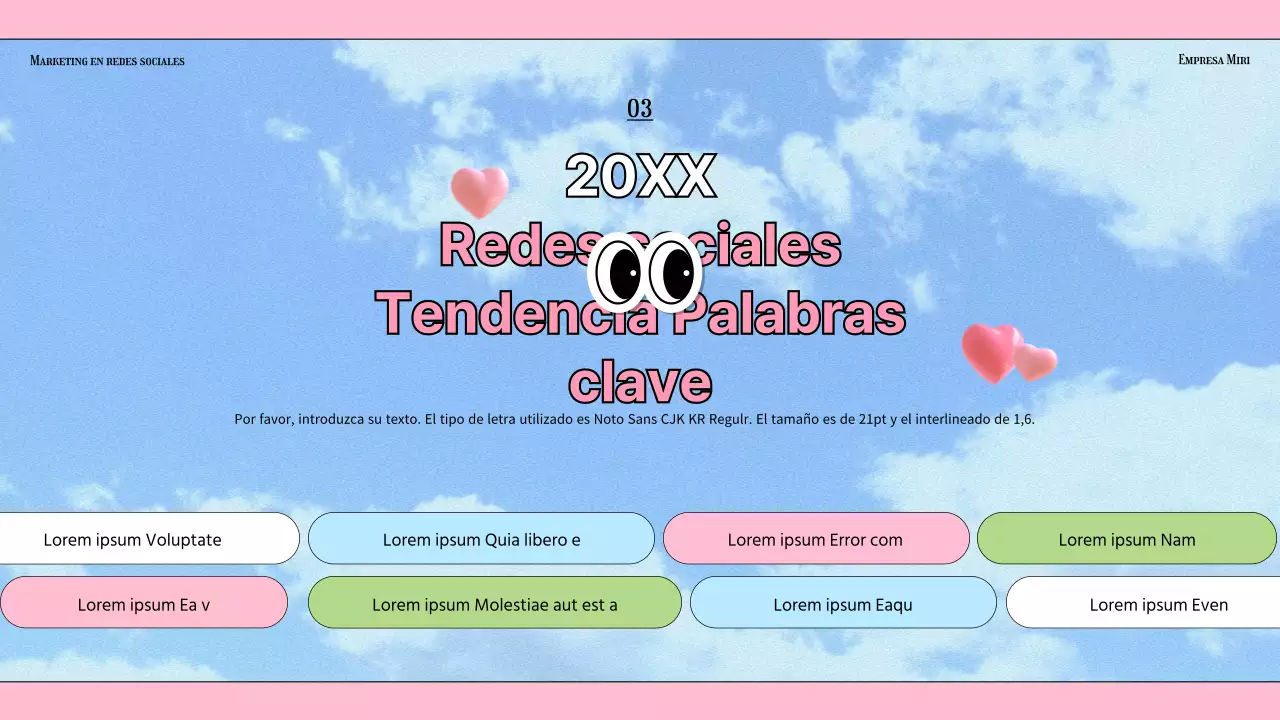 Tendencias del sector del marketing en redes sociales con fondo azul claro