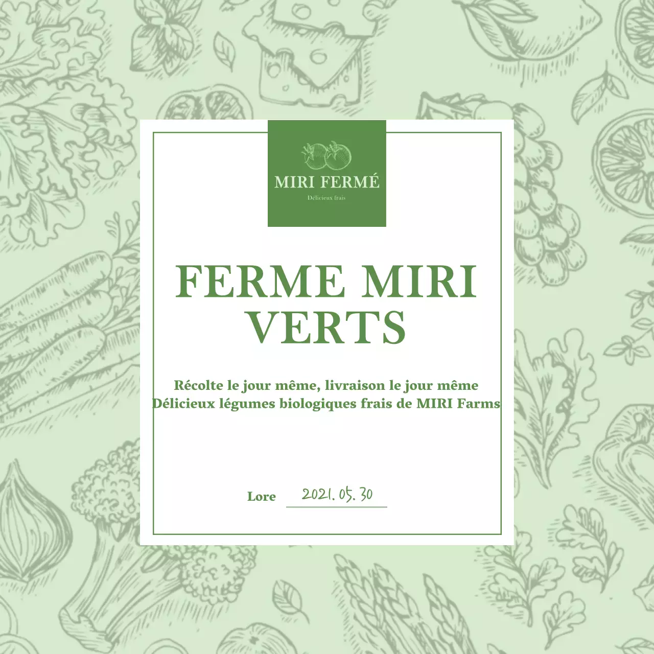 Carte postale illustrant des légumes en chartreuse