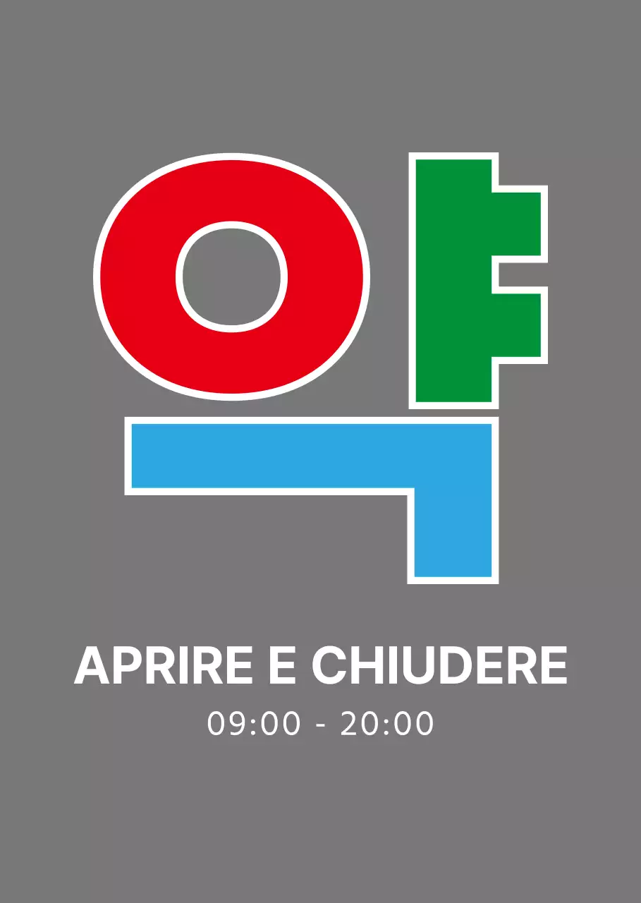 Testo semplice e colorato per gli orari di apertura delle farmacie