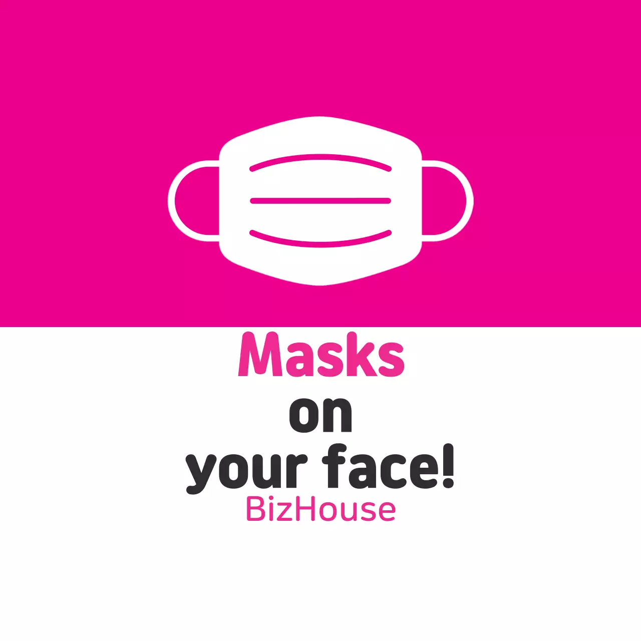 Como usar uma máscara cor-de-rosa ilustrada corona