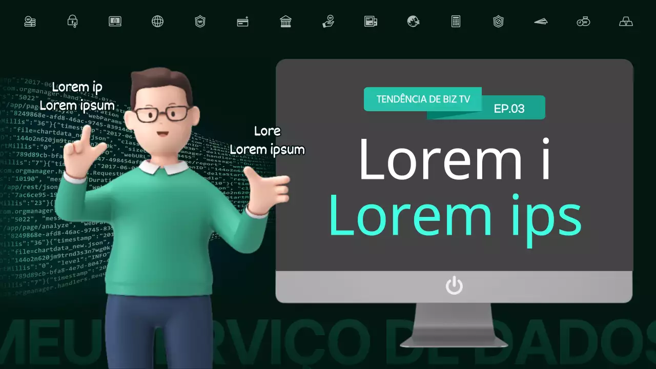 Utilizações inteligentes para dados de imagens 3D verdes e cinzentas