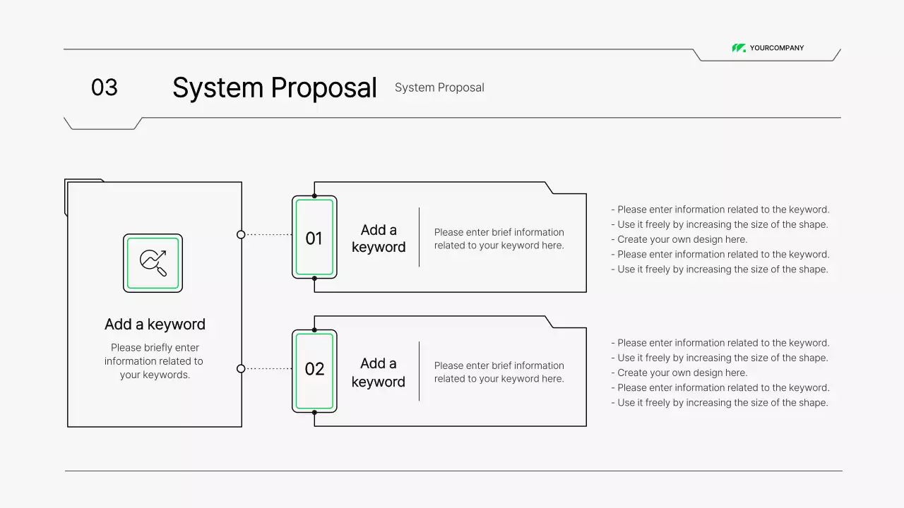 White Modern System Proposal Document Presentation