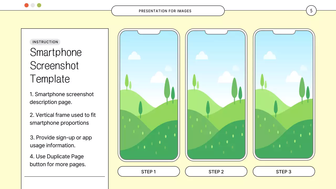 노란색 바탕의 홈페이지 컨셉의 귀여운 사진 콜라주 프레임