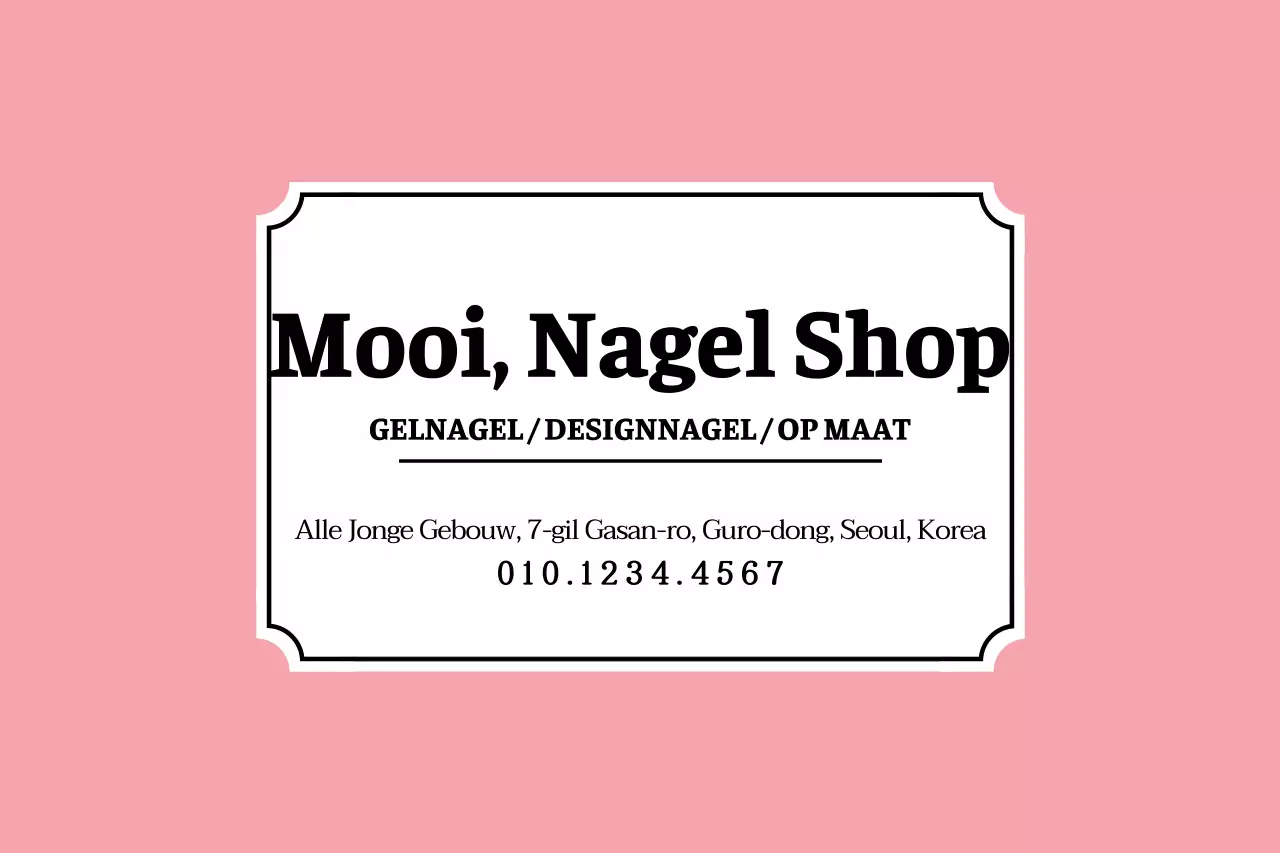 Mooie nagelwinkel