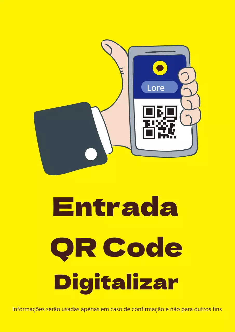 Etiquetas amarelas ilustradas de identificação do coronavírus
