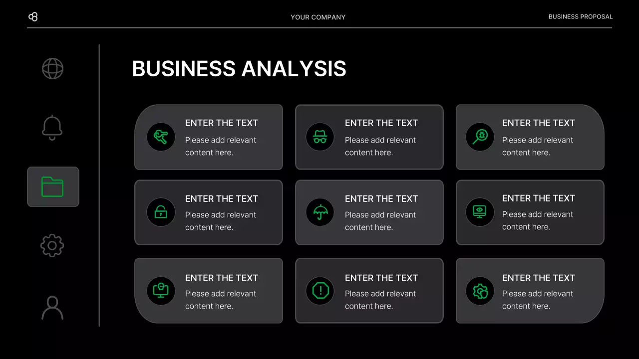 Black Modern Business Proposal Document Presentation