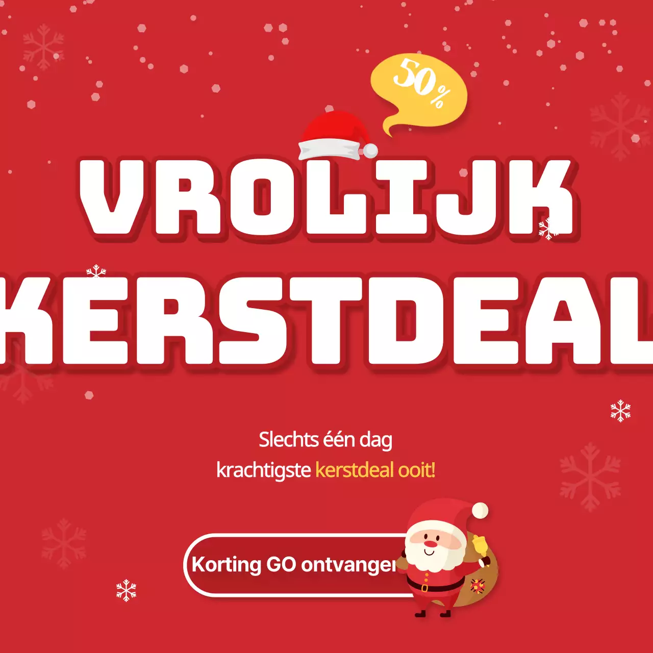 Rood en wit kerstevenement