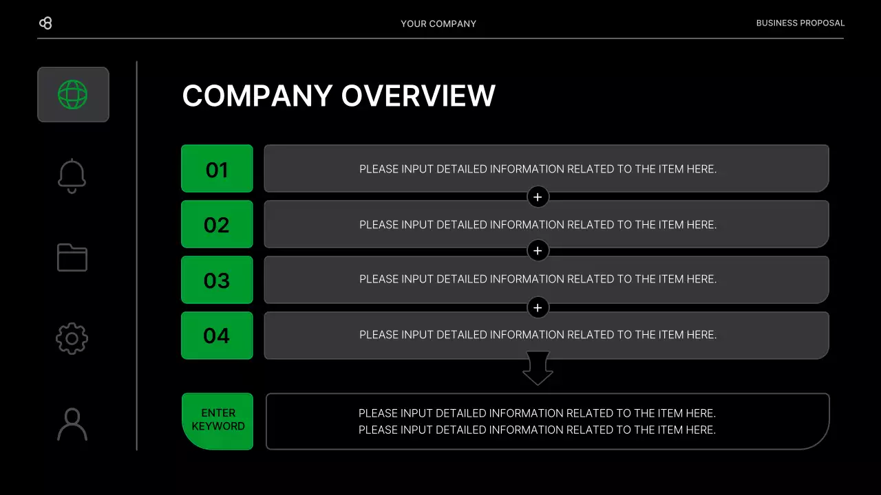 Black Modern Business Proposal Document Presentation