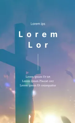 Pegatina Círculo de la Iglesia de Pascua