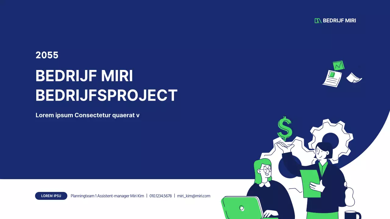 Schoon zakelijk illustratieverslag in marine