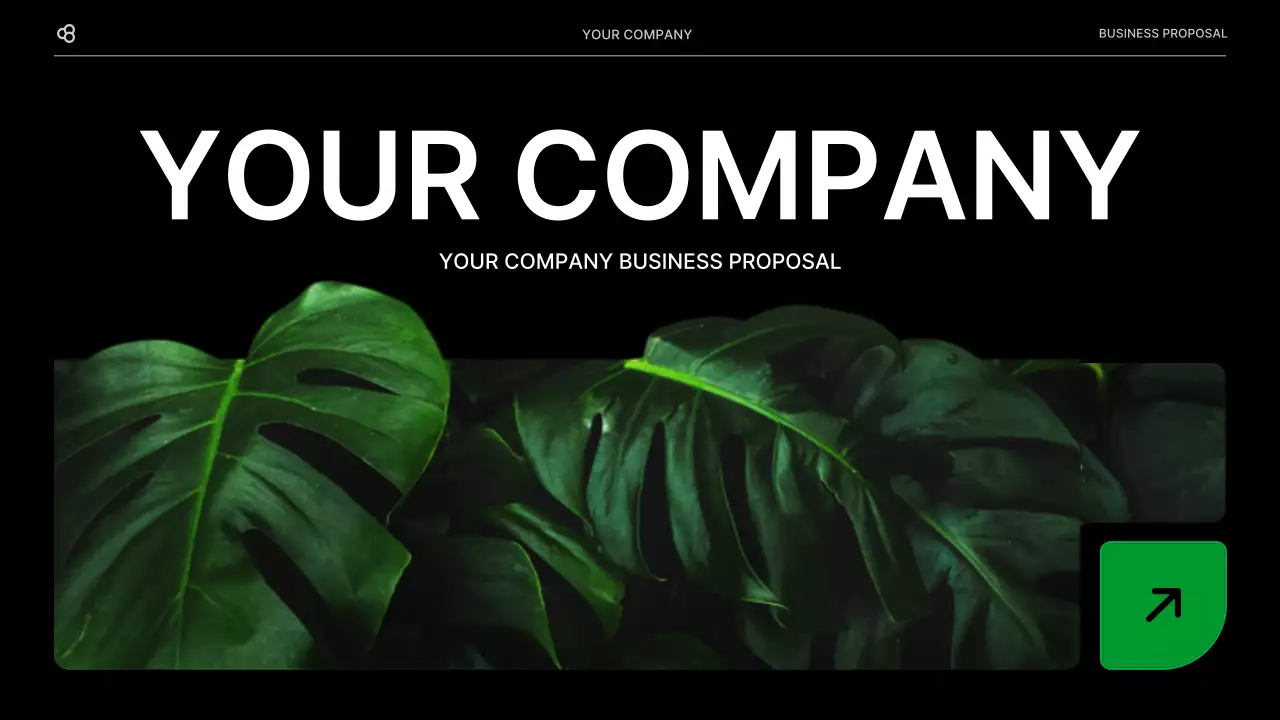 Black Modern Business Proposal Document Presentation