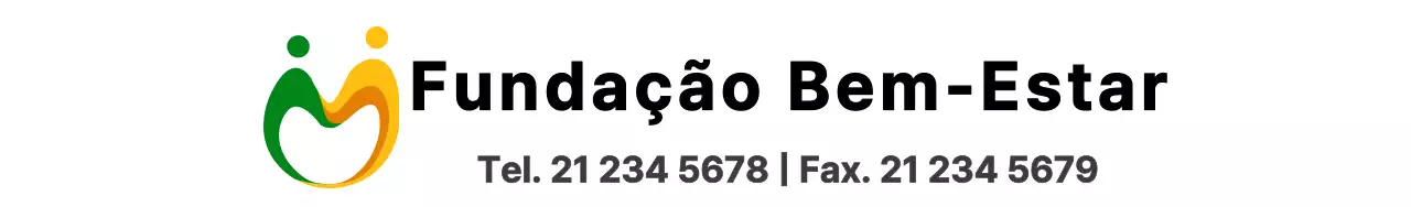 Logótipo de símbolo simples em verde e amarelo para promover uma fundação de bem-estar