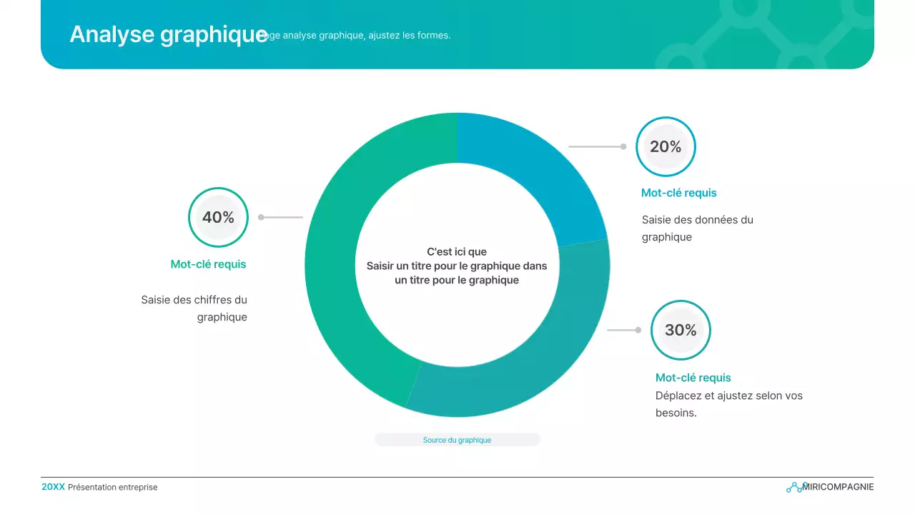 Présentation d'entreprise simple en dégradé de bleu clair et de vert