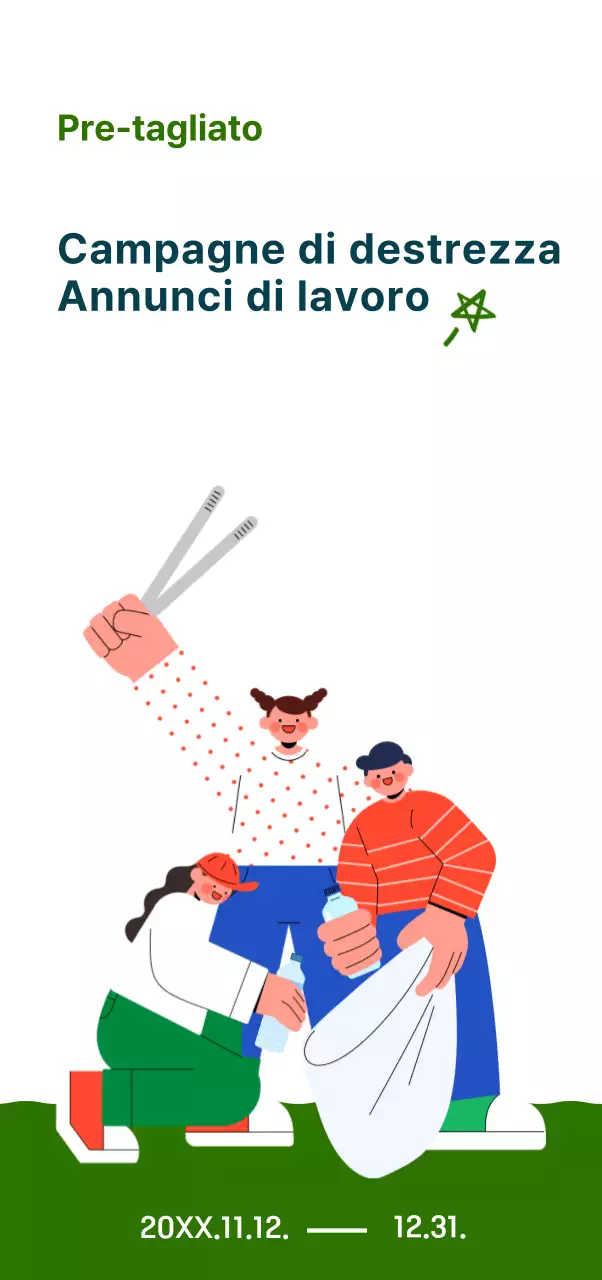 La copertina di una campagna con un'illustrazione di buon gusto