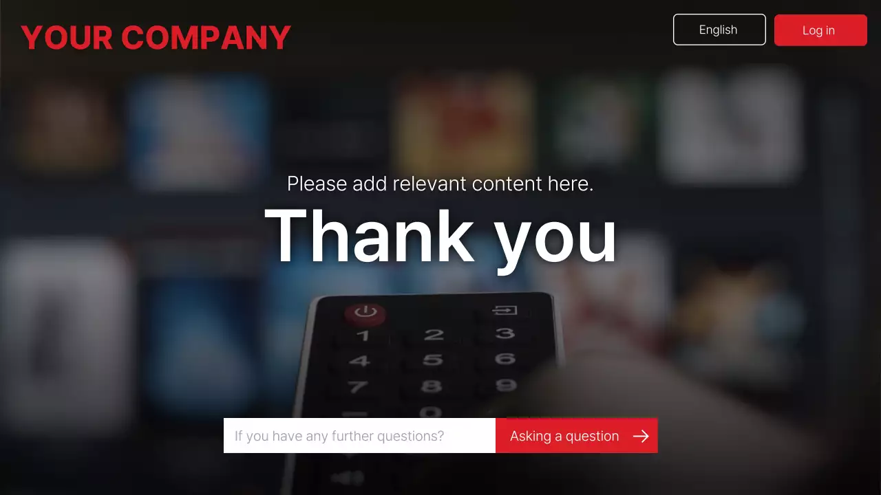 블랙 모던 미디어 프리젠테이션