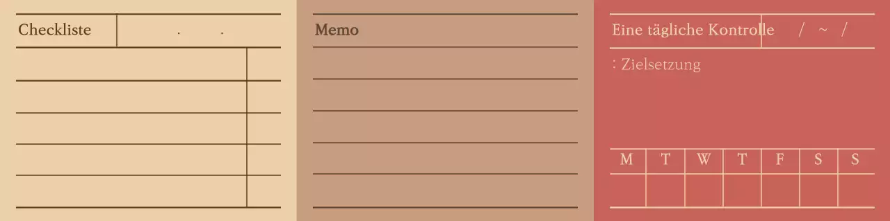 Sauberes Notizblock-Konzeptmuster in warmen Farben