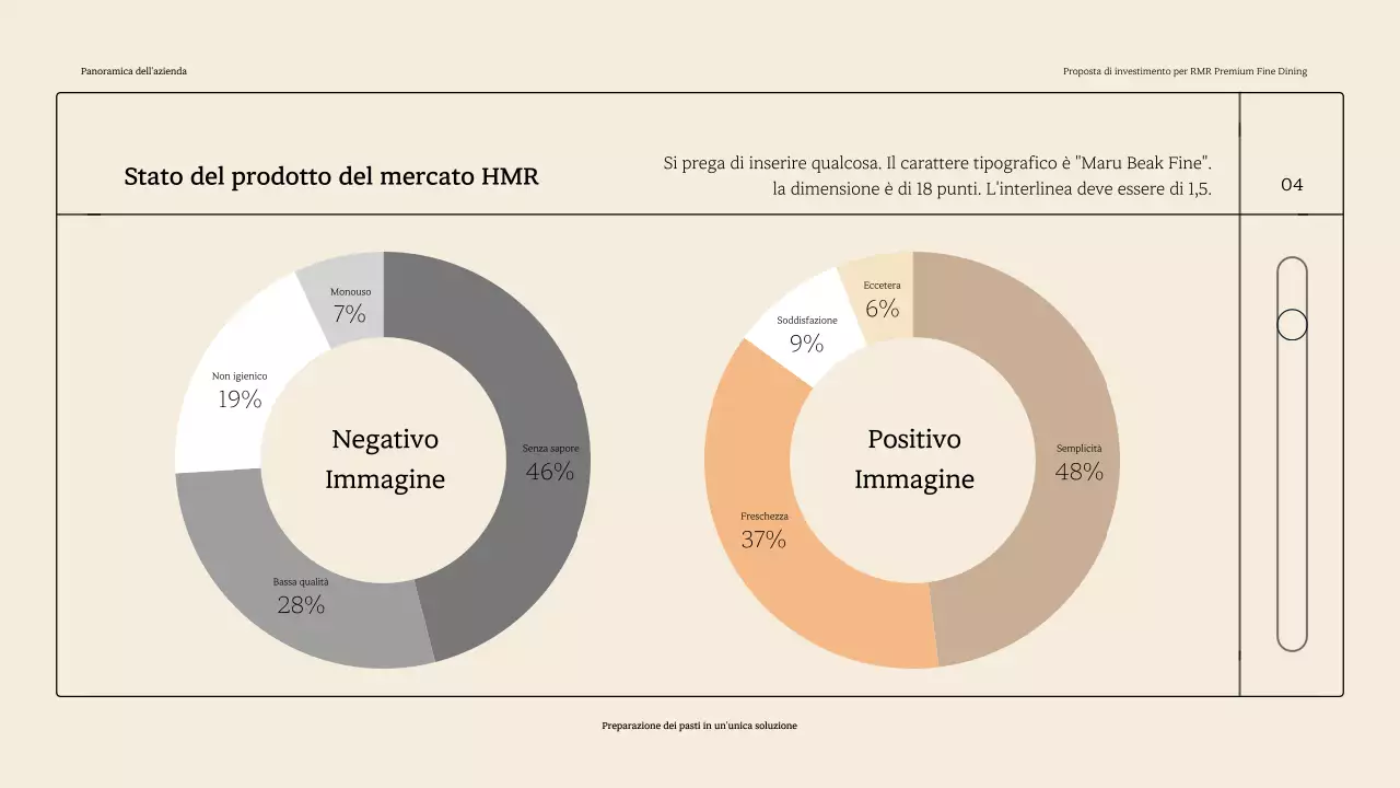 Un semplice ponte di lancio RMR per una cena raffinata, nei toni del beige.