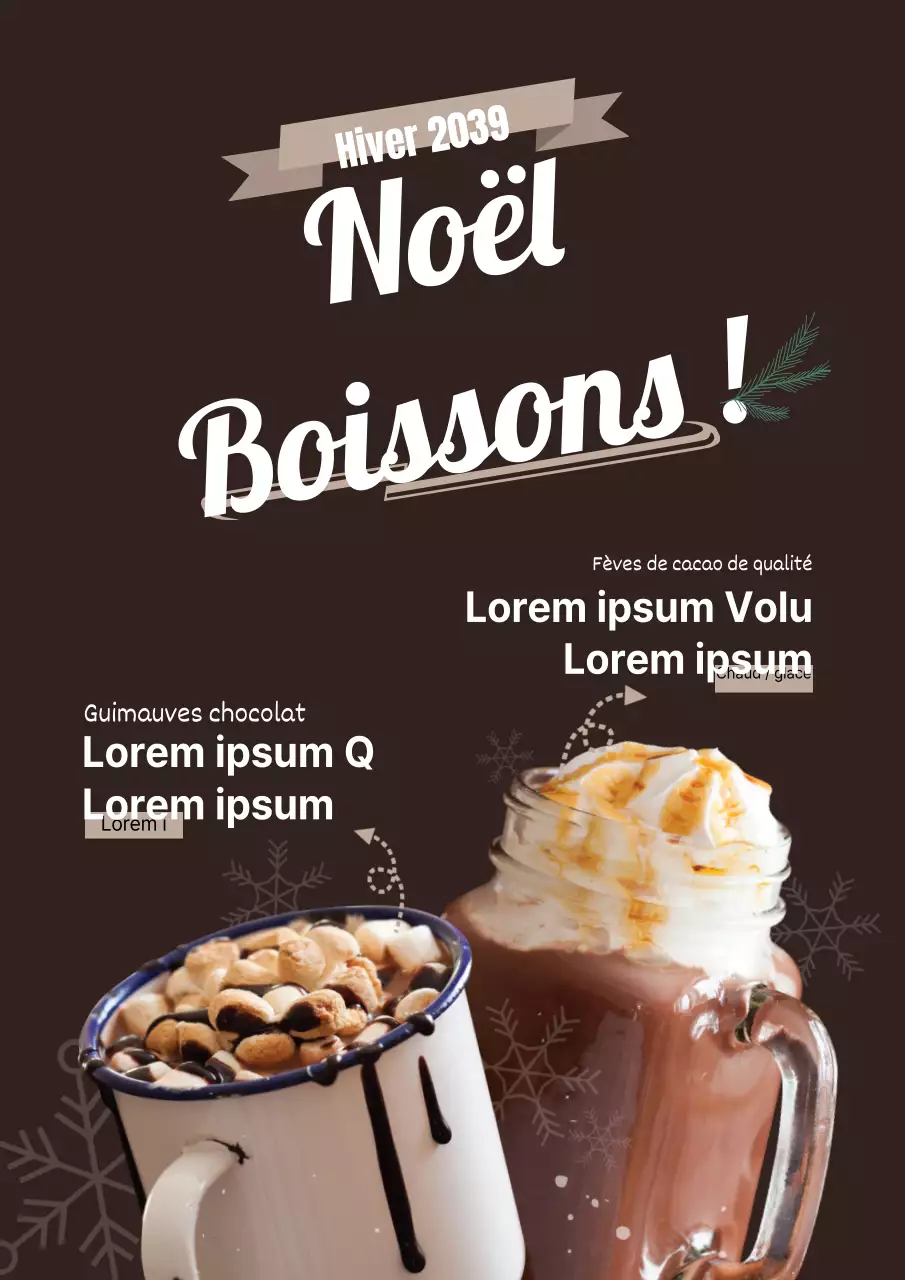 Présentation de la carte des boissons du brown cafe