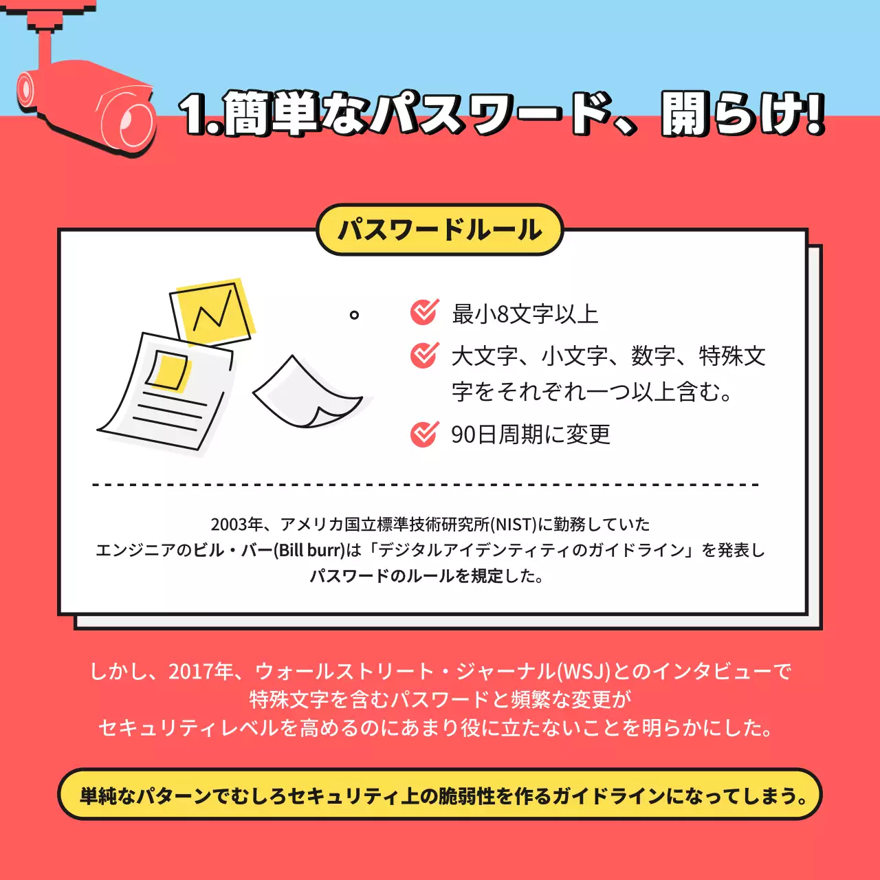 赤 ポップ セキュリティ ポスター Instagram カルーセル