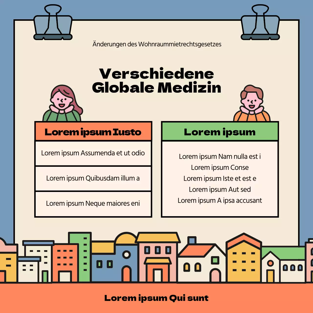 Niedliche rot-blaue Chartervertragsänderung