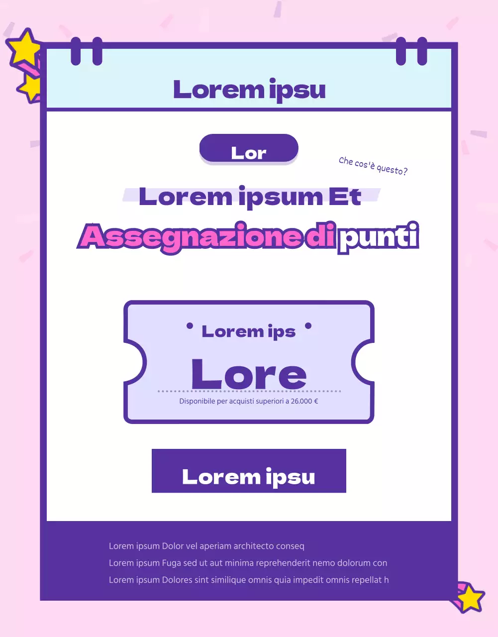 Eventi di iscrizione