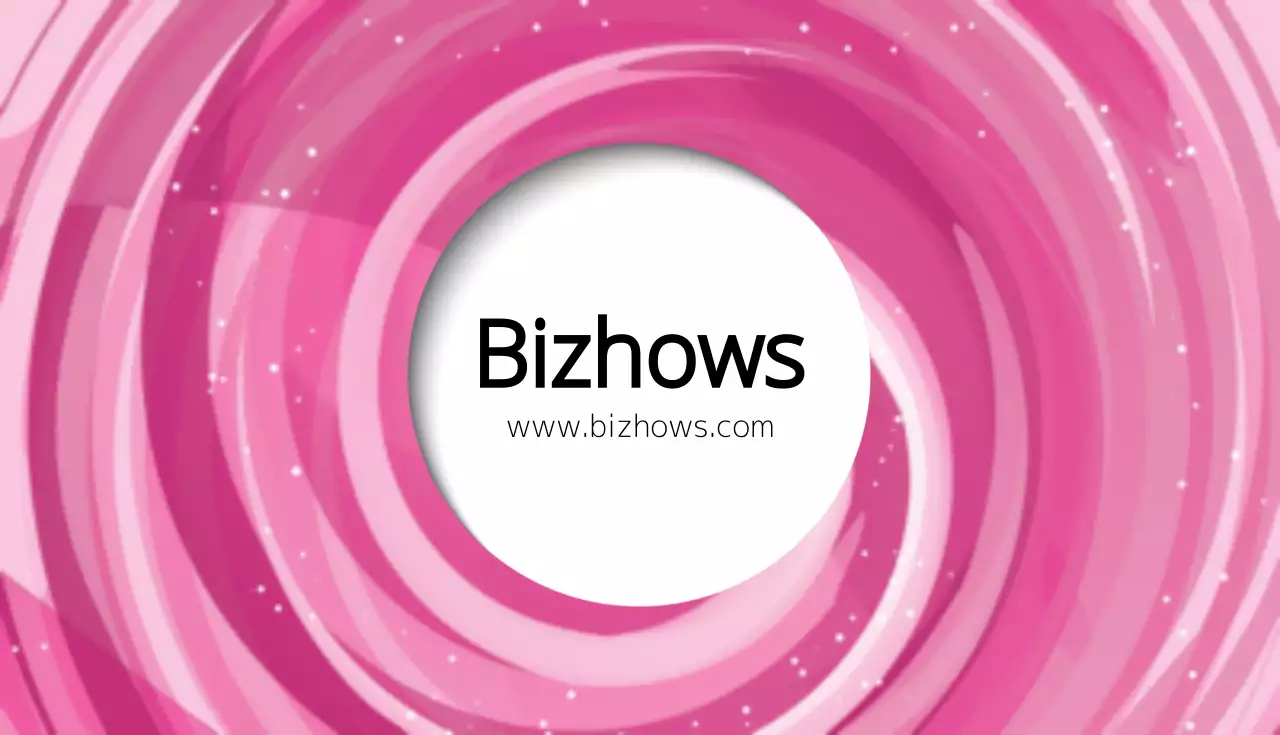 ピンク シンプル ビジネス 名刺