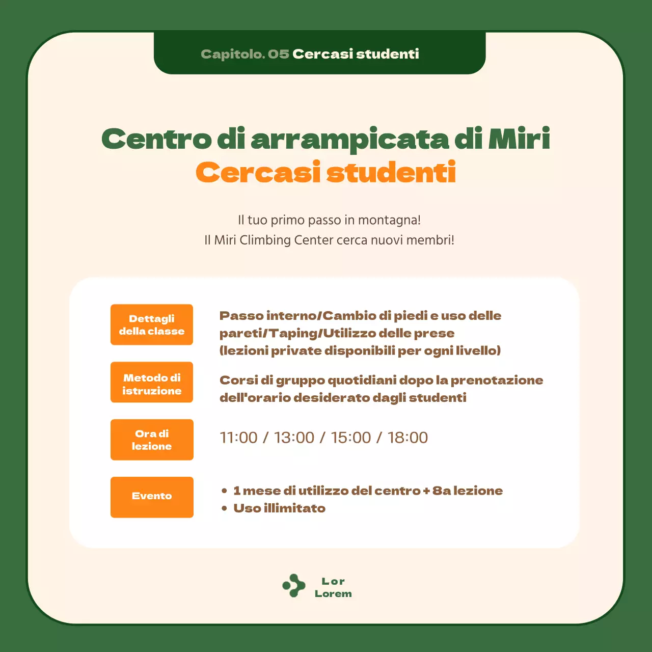 Il miglior hobby dell'arrampicata del 21° secolo, incorniciato in un rilassante sfondo verde scuro