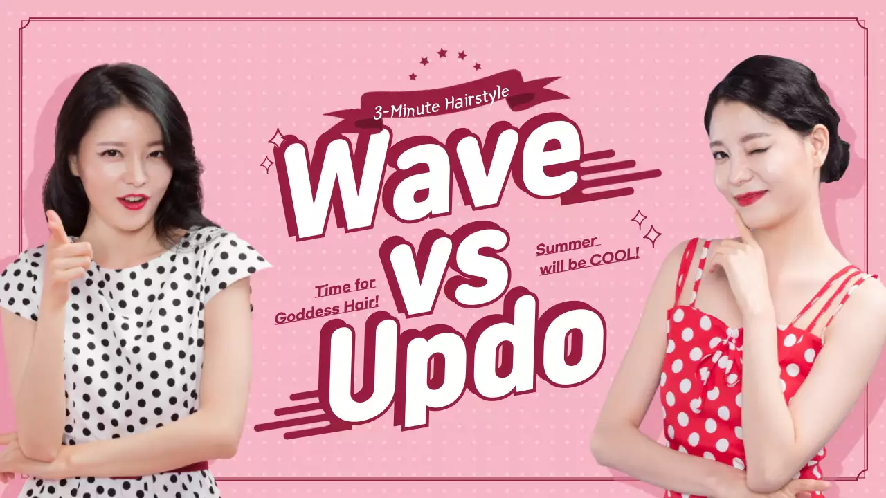 Pink Trendy Hairstyle Promotion YouTube Thumbnail