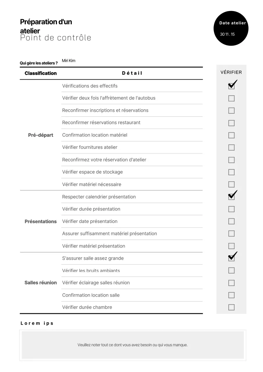 blackneatworkshopchecklist