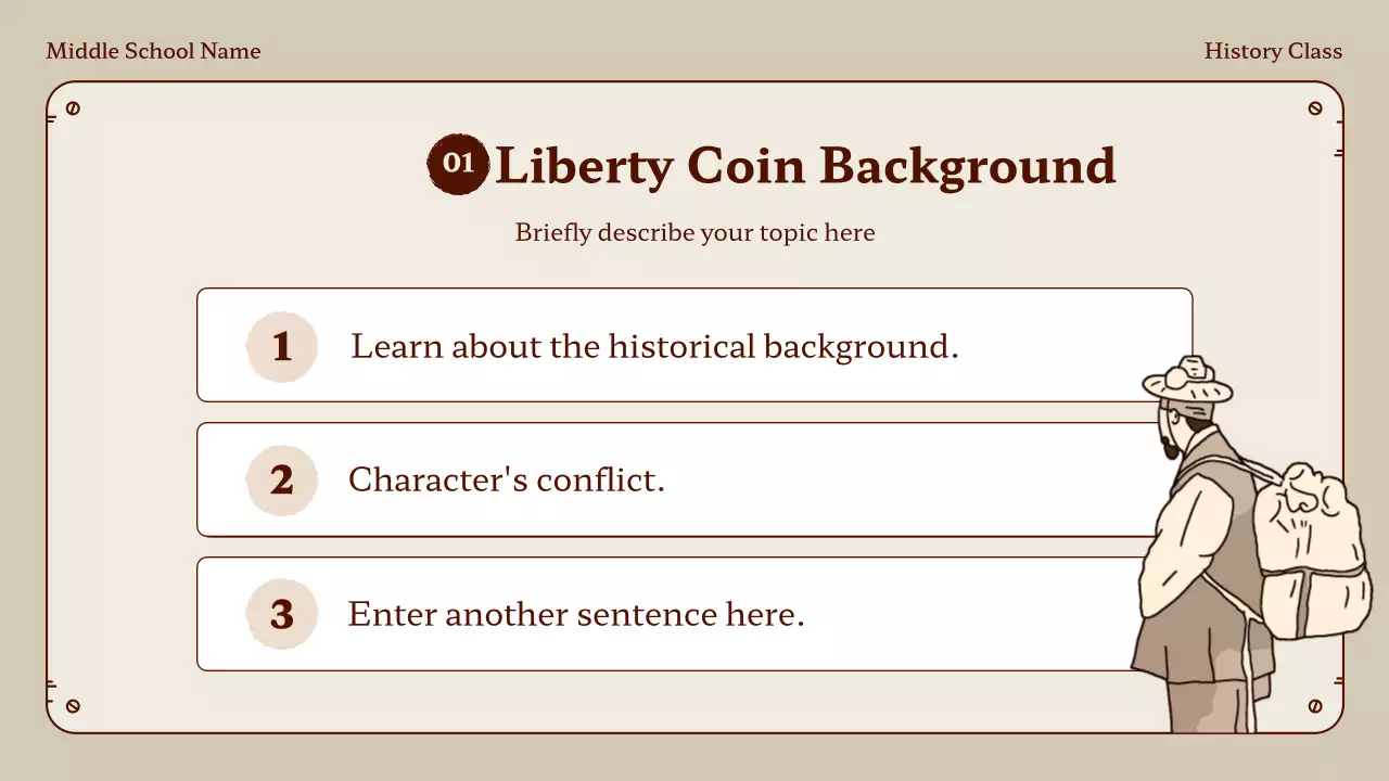 Beige Traditional History Class Presentation