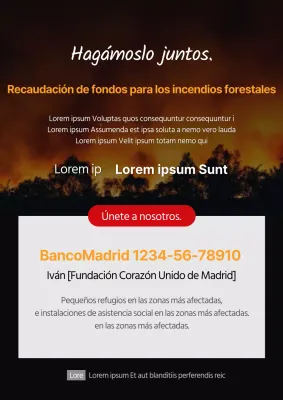 Cartel de recaudación de fondos