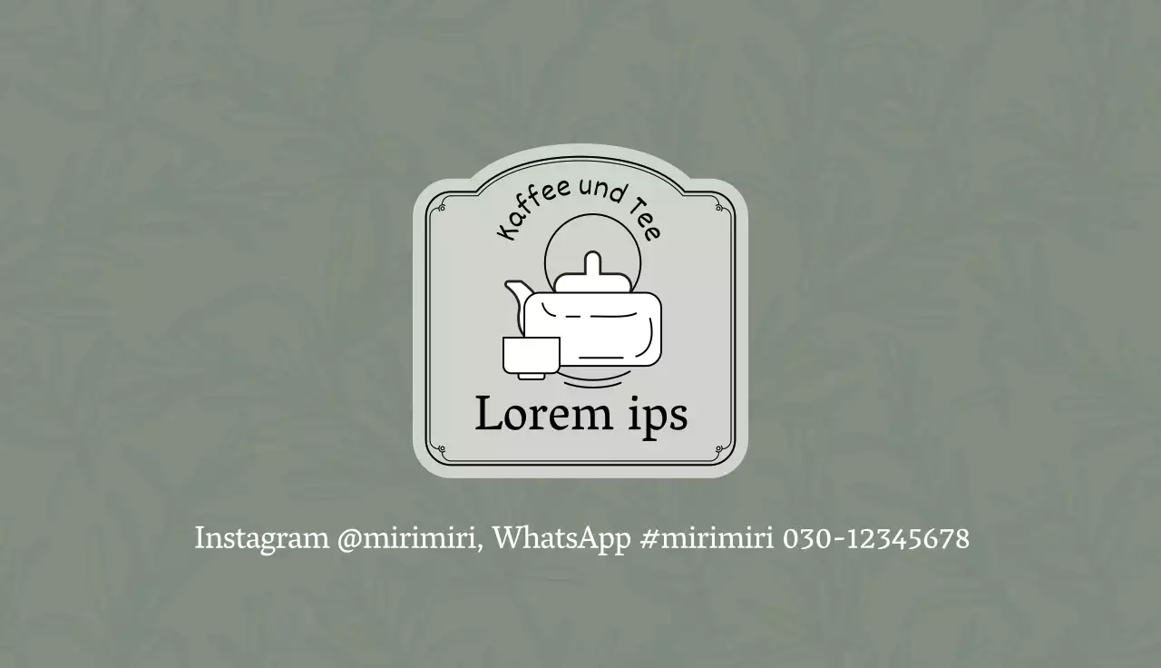 Grüner Grey Illustrated Logo Cafe Tee Coupon