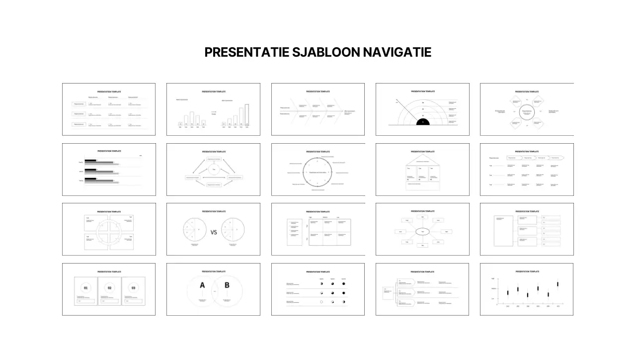 Eenvoudige zwarte vormen