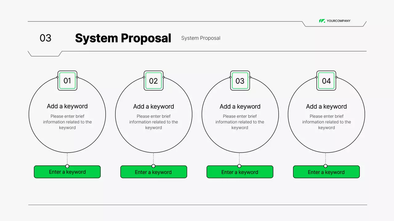White Modern System Proposal Document Presentation