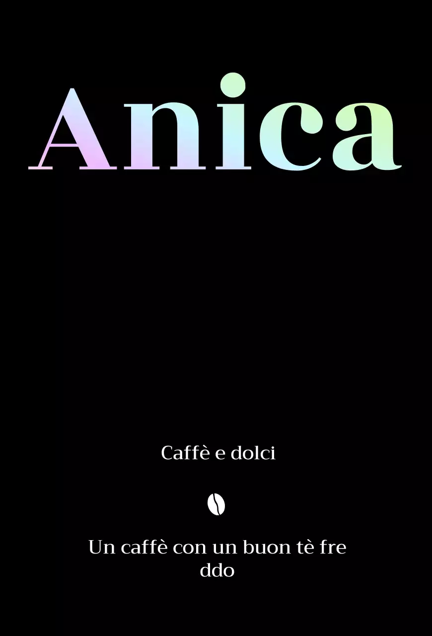 Semplice caffè moderno in nero e sfumature