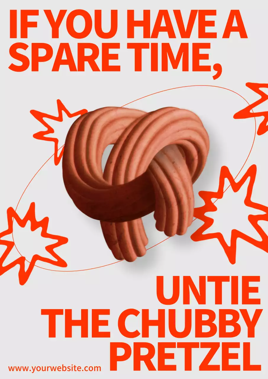 赤 ポップ パズル ポスター