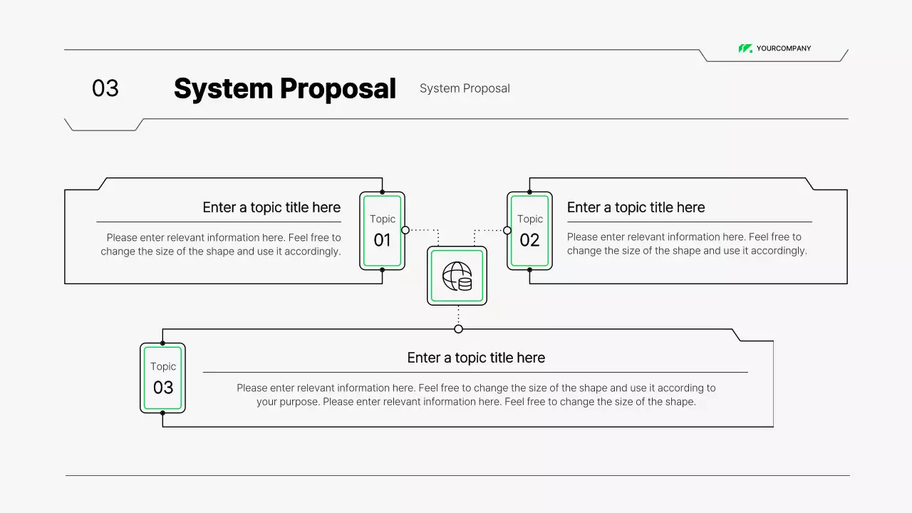 White Modern System Proposal Document Presentation