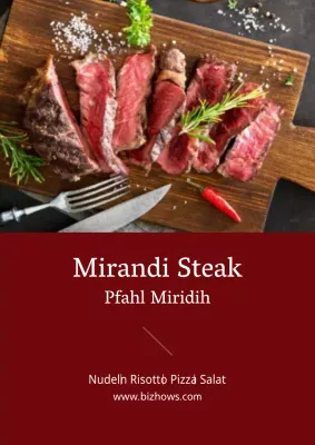 Förderung des Burgunder-Menüs in Reinform